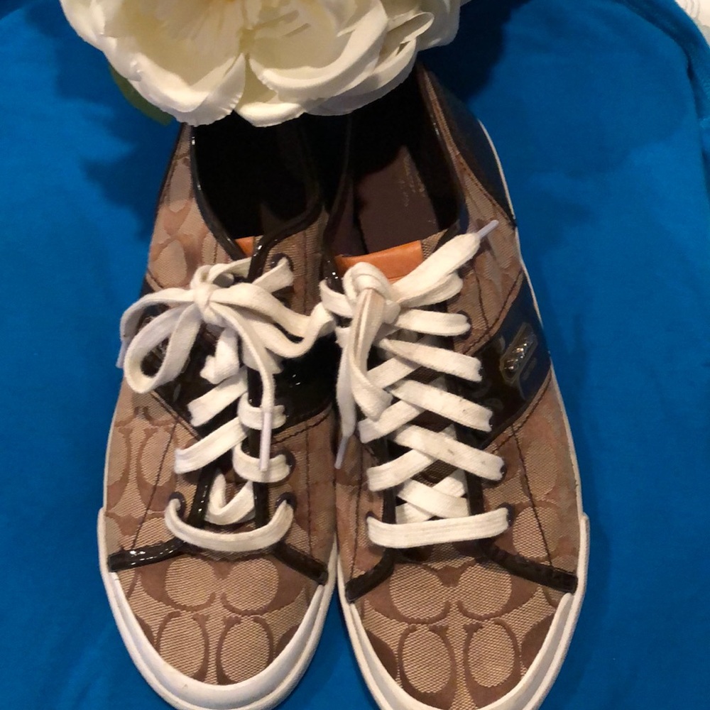 Brown Coach Tennis Shoes-Used but Great Condition